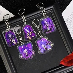The Freak Circus Jester Acrylic Keychain Set | Purple Demon Clown Bag Charm & Gift