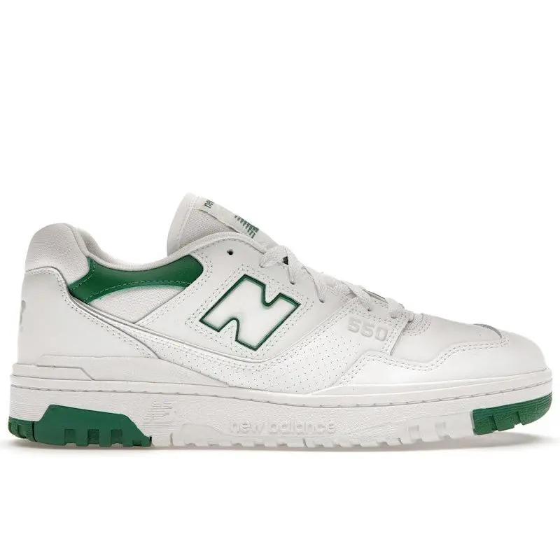 New Balance Men's 550 White Classic Green Basketball Shoes, from StockX New Balance Men's 550 White Classic Green Basketball Shoes, from StockX