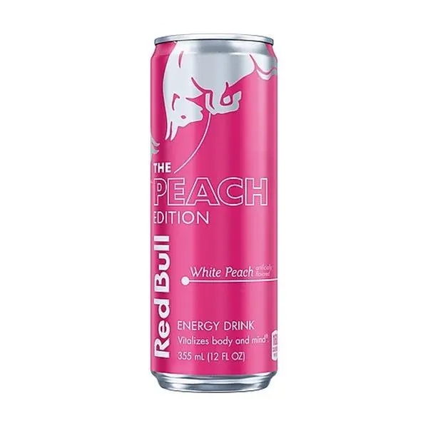 Red Bull Summer Edition  White Peach 12 Fl Oz Energy Drink Cans
