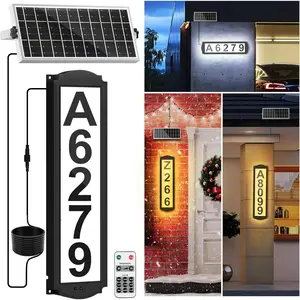 Numbers for Outside Light up, Address Sign - IP65 Waterproof Numbers for Address on with 3 Lightings| Illuminated Lighted Address Markers Home Front Porch