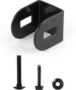 Fencer Wire Metal Steel Fence Bracket, Heavy Duty Post-to-Panel Connector, Accessories of Garden Fencing Border or Outdoor Patio Metal Fencing Barrie