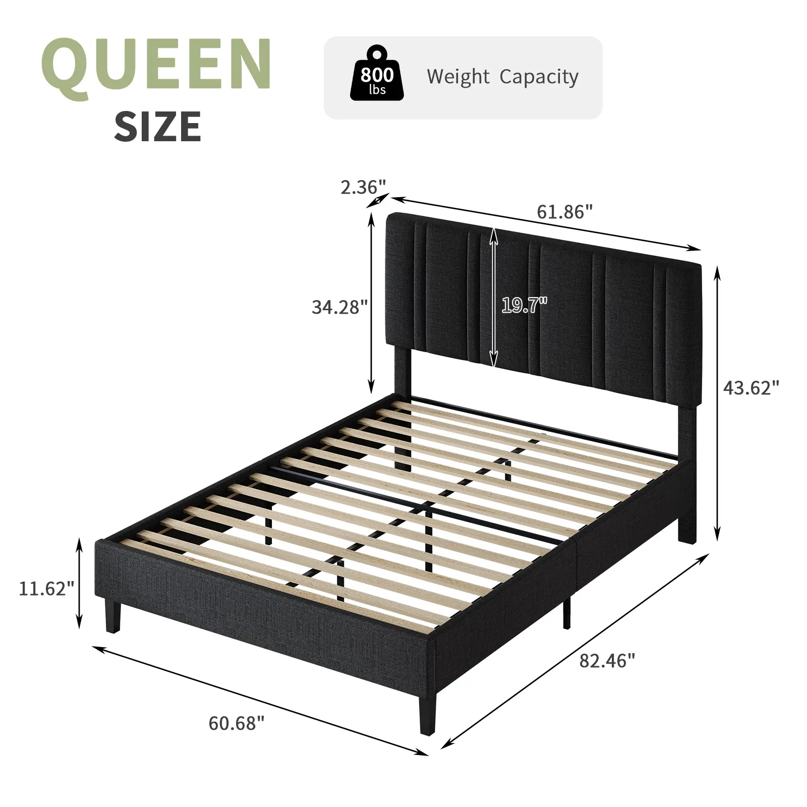 Queen Size Black