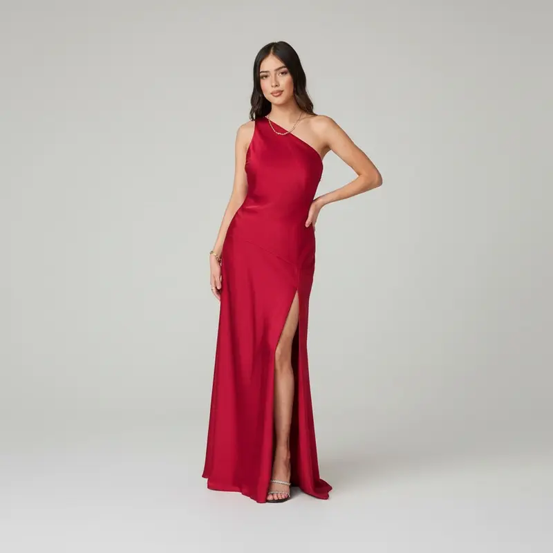 slim fit dress slacks Johnathan Kayne Sydney’s Closet Jk2208 Cherry Red Prom Dress Size 22 Sequins main image 1
