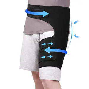 Hip Compression Brace - Adjustable Wrap Support, Breathable Stabilizer for Waist, Thigh & Groin, Ideal for Daily Protection & Sports Training, Black Healthcare Support
