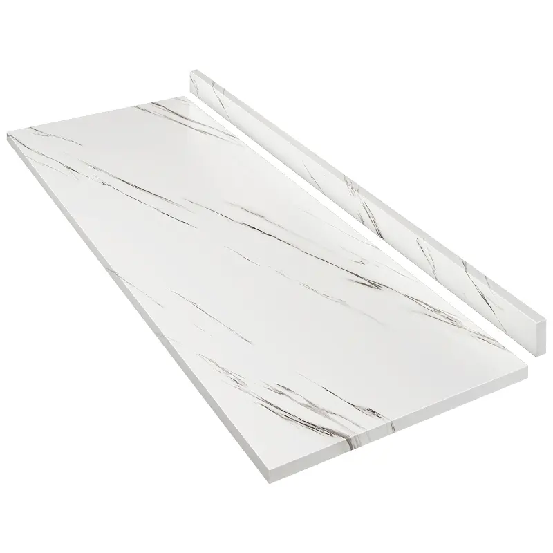 Laminate Countertop,Wood Countertop for DIY, Washer Dryer Counter Top, Table Top for Office Desk and Kitchen Table, 72" L x 25.56" W x 0.75" H (Marble Texture) On-Site