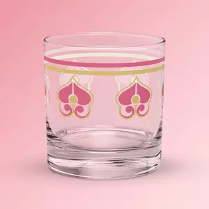 Magenta Mad Tea Rocks glass