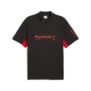 PUMA Mens F1 75Yrs Graphic Short Sleeve Shirt Casual Casual - Black