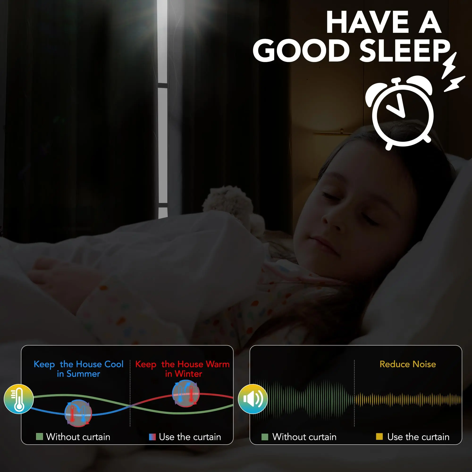 Deconovo Blackout Curtains (2 Panels, Silver|Gold Wave Print) - Thermal Insulated, Soundproof Room Home Decor Drapes for Living Room, Bedroom & Office Deconovo Blackout Curtains (2 Panels, Silver|Gold Wave Print) - Thermal Insulated, Soundproof Room Home Decor Drapes for Living Room, Bedroom & Office