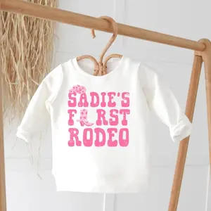 Youth Shirt My First Rodeo Birthday Sweatshirt, Rodeo Birthday, Birthday Girl Shirt, Cowgirl Birthday, First Birthday Shirt, Toddler Birthday Sweatshirt