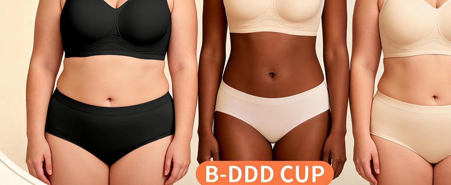 2026 Jelly Seamless Wireless Plus Size Bras No Underwire Supportive Full Coverage Comfortable Everyday Bra for Older Women