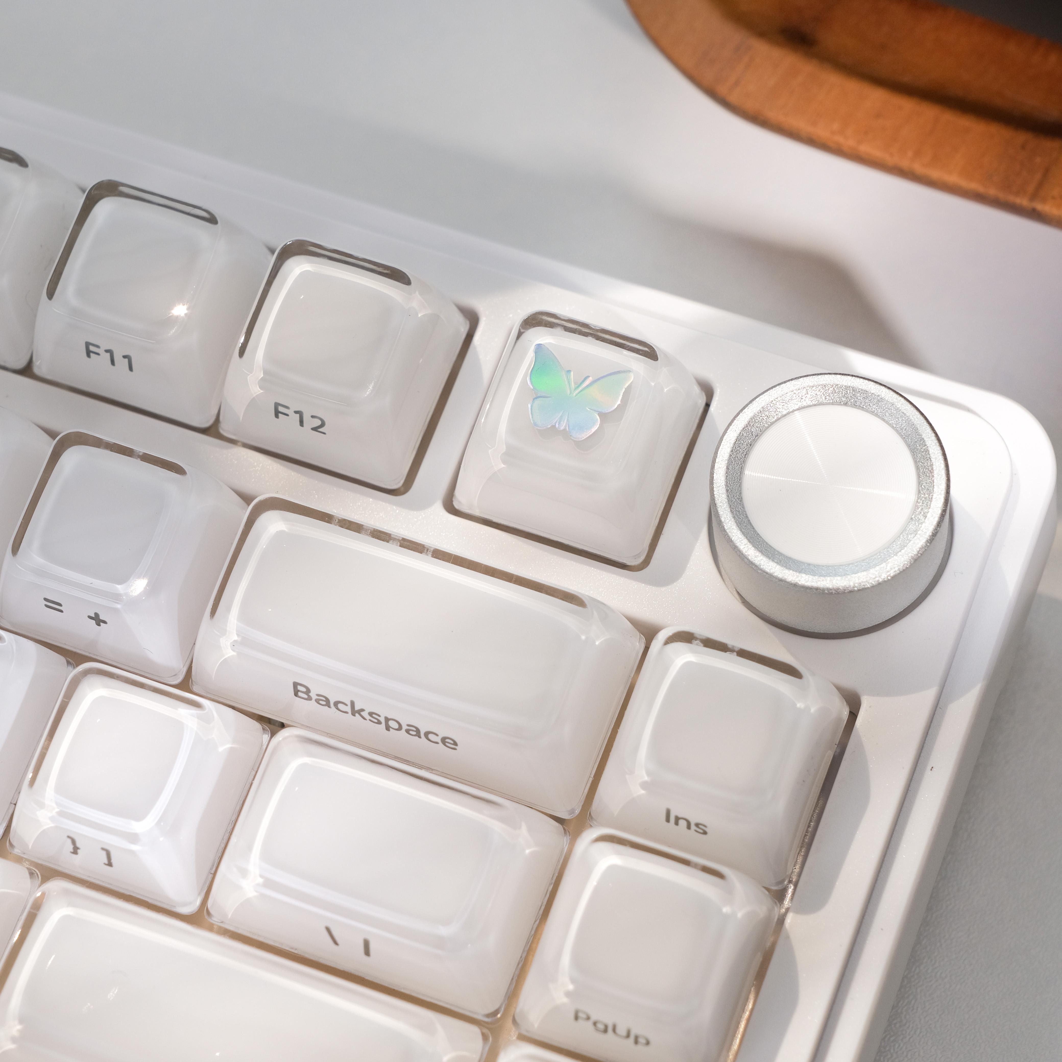 DigAura Crystal Jelly Side-Printed Translucent MDA Profile 122-Key Keycap Set（only keycap, not include a keyboard）