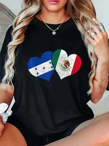100% Cotton Honduras Mexico Mexican Honduran Flag Heritage T-Shirt