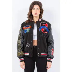 Patchwork Varsity Jacket