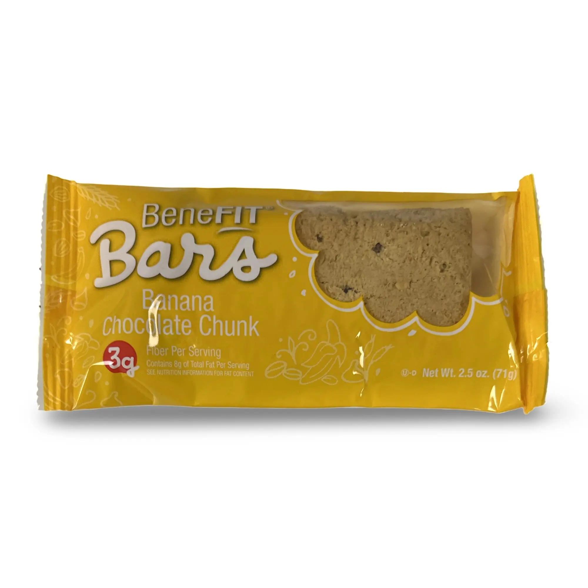 Banana Chocolate Chunk BeneFit Bars by Readi-Bake 2.5 Oz, 12 Pack Banana Chocolate Chunk BeneFit Bars by Readi-Bake 2.5 Oz, 12 Pack