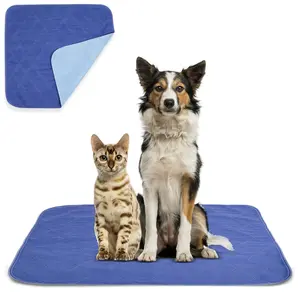 Beck’s USA Made Reusable Pet Pee Pads for Dog & Cat Pee Problems|Advanced Leak Free Design + Color Change Wetness Indicator| 1 Pad= 500 Disposable |Crate Training Waterproof Puppy Pad or Cat Pee Pad