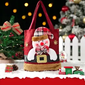 Snowman Christmas Gift Bags, Festive Party & Home Decor Supplies for Anniversary Gifting