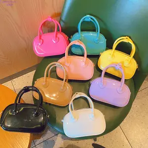 2026 Summer New Heart Jelly Mini Purse, Candy Color Top Handle Crossbody Bags for Teens, Lightweight Cute Women Purses for Casual Daily & Vacation Use