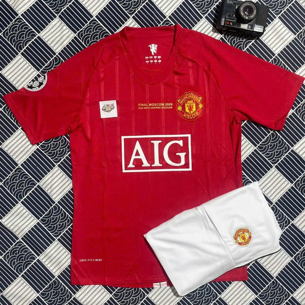 Classic Red Football Jersey & Shorts Set – Premium Thai Polyester Fabric