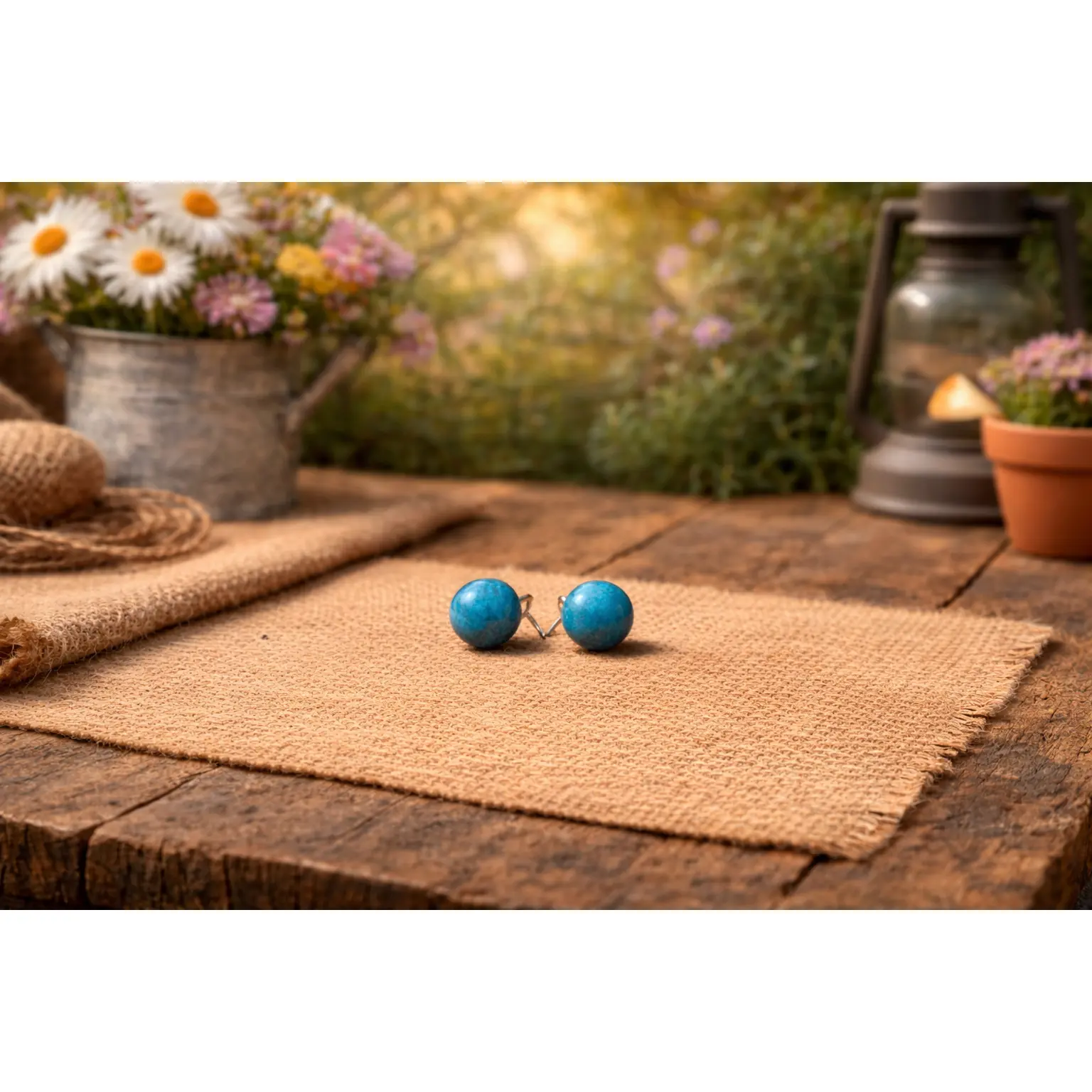 925 Sterling Silver Natural Blue Apatite Stone Stud Earrings, Crystal Energy Jewelry Accessories, Energy Earrings