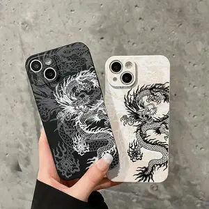 Dragon Pattern Phone Case - Durable Protective Cover- Compatible with Smartphones,phone Case Suitable for Iphone 11/12/13/14/15/16/17 Pro Promax Plus Air and Samsung S22/S23/S24/S25 Plus Ultra Fe