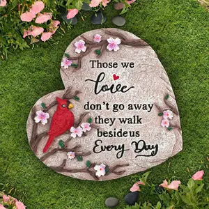 Sympathy Gifts for Loss of Loved One, Memorial Garden Stones in Memory of Loved One Gifts, Condolence Bereavement Gift for Garden, Outside, or Home Decor (10 inch)