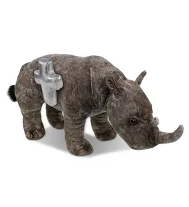 PLUSH CROSS - WILD COLLECTION PLUSH - RHINO 15"