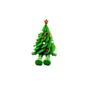 3D Printed Christmas Cute Desktop Ornament, Colorful Jointed Adjustable Tree Shape Gift Decoration, Festive Holiday Decor