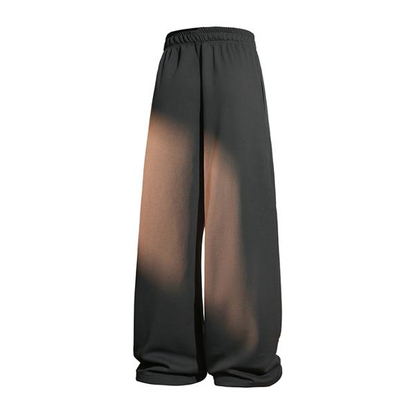 Men's Comfy Wide Leg Sweatpants, Loose Drawstring Casual Trousers, Streetwear Lounge Wear