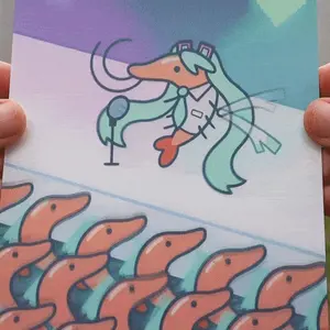 Vocaloid Shrimp Lenticular Print