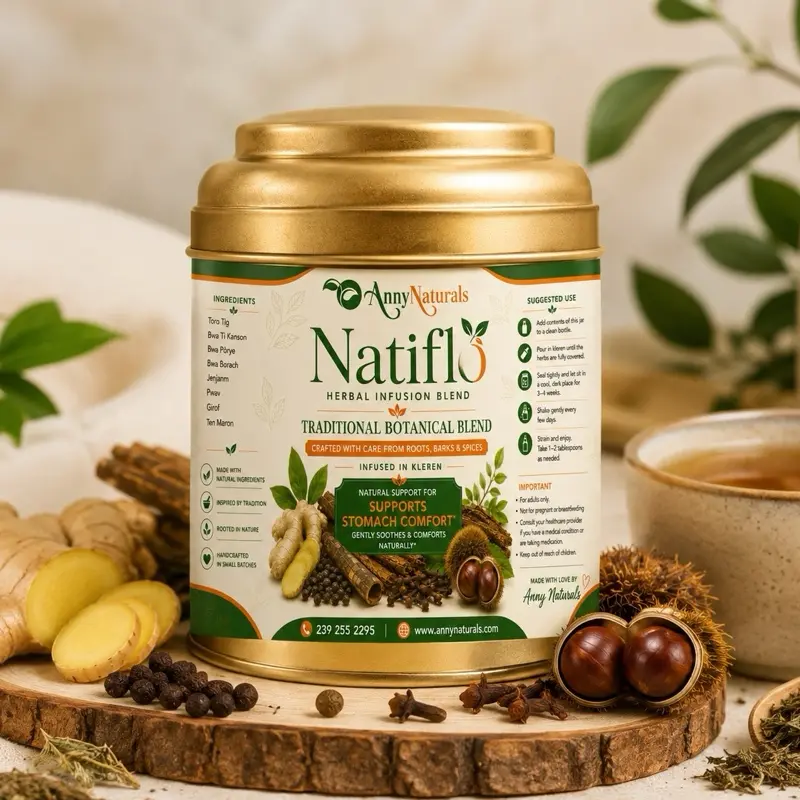 Natiflò Traditional Herbal Infusion Blend – Supports Stomach Comfort – 100% Natural Botanical Blend