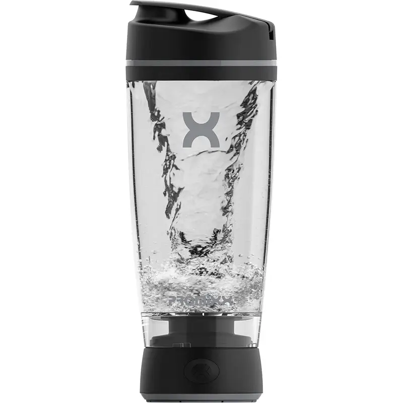 Promixx Original Shaker Bottle - Battery-Powered for Smooth Protein Shakes - BPA Free, 20Oz Cup (Black)