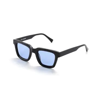 Unisex 90s Retro Rectangular Sunglasses,Chunky Minimalist Square Frame, UV400 Protection, Orange Vintage Shades Polarized Large Adjustable Round, Rectangular Women's Sunglasses, Square-Shaped Women's Sunglasses