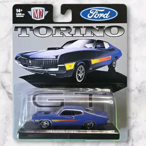 M2 Machines 1970 Ford Torino GT 420 SCJ Blue Auto-Drivers 1:64 Scale Diecast