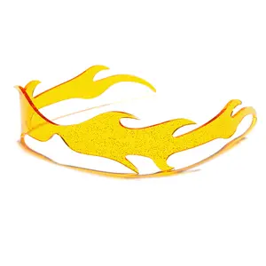 Flame-ring-shaped frameless fashion sunglasses