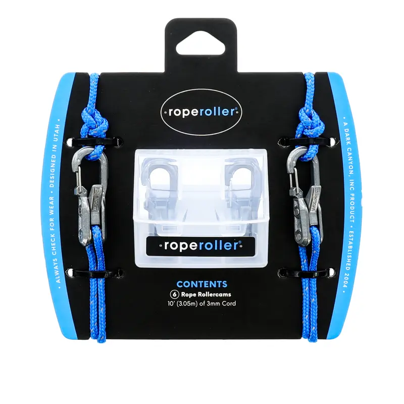 Heavy Duty Roperoller Rope Pulley with Accessory Cord, 35lb Load Capacity, 6-Pack Coverage for Tarps/Guy Lines