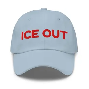 ICE OUT Baseball Cap with Red Embroidery