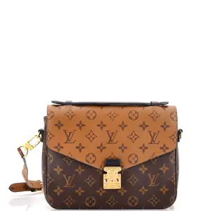Pre-owned Louis Vuitton material Messenger Bags Pochette Metis Reverse Monogram Canvas by Rebag