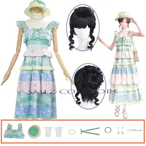 Countryside Nikki Cosplay Anime Game Infinity Nikki Long Lolita Dress Uniform Wig Daily Set Halloween Party Outfit for Women