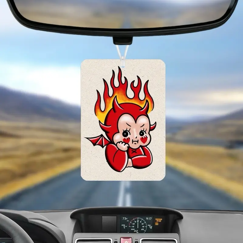 Unscented Air Freshener with Cute Character Design for Car Use