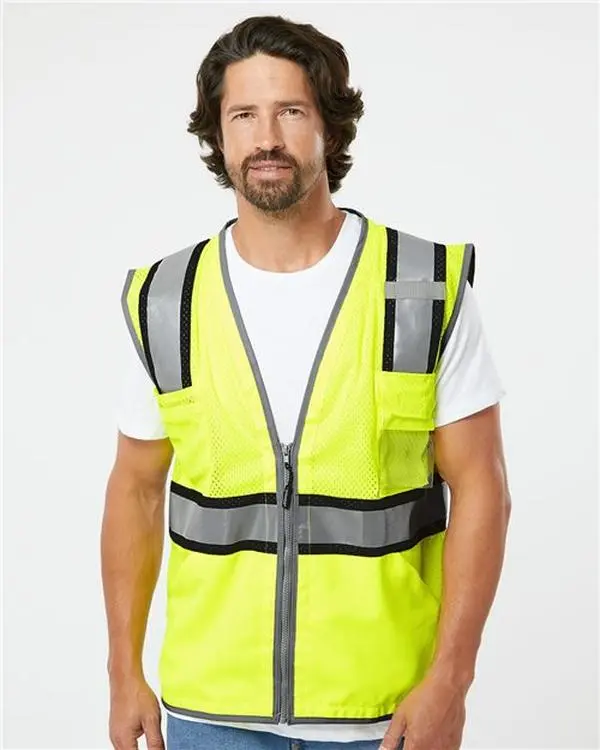 Custom Embroidered - Kishigo - Unisex Premium Brilliant Series® Ultimate Reflective Vest - 1584
