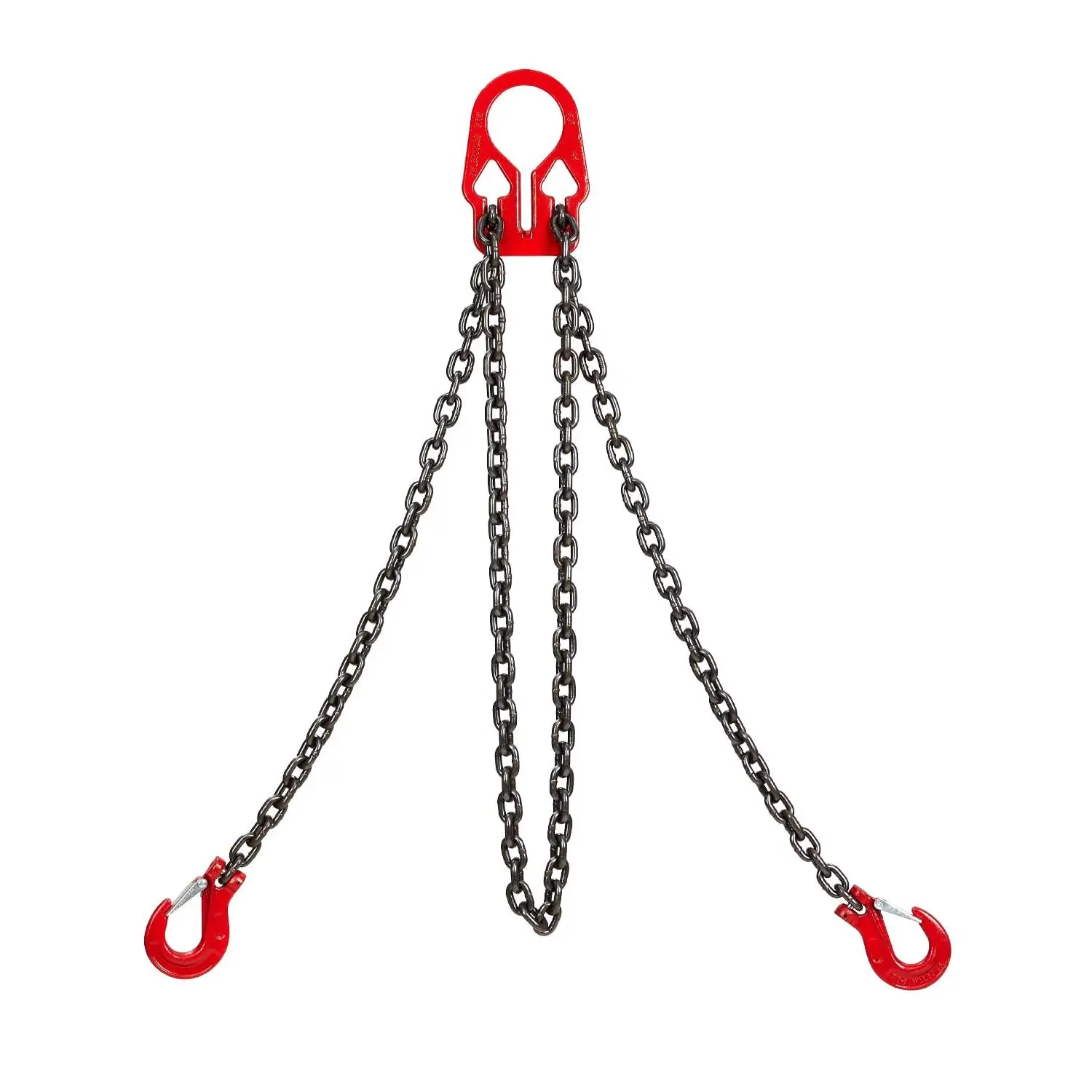 GAOMON Grade 80 2-Leg Chain Slings, 5/16 in x 10 ft Lifting Chains with Adjuster & Grab Hooks, 7000lbs/3.18 t Heavy Duty for Industrial Engine Hoist