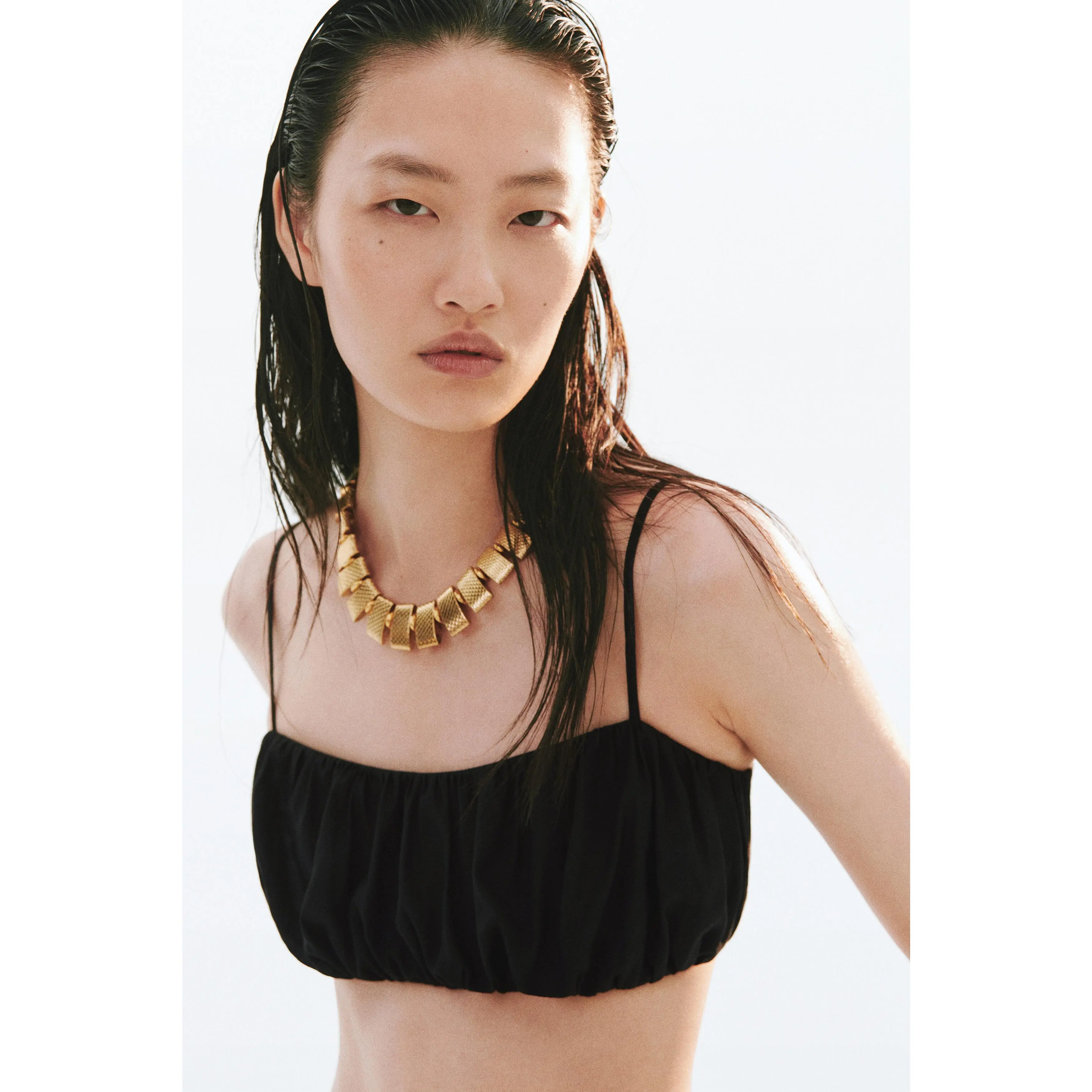 H&M Gathered crop top