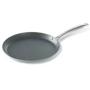 Nordicware Traditional French Steel Crepe Pan, Non-Toxic Non-Stick Pots, Steel Pots