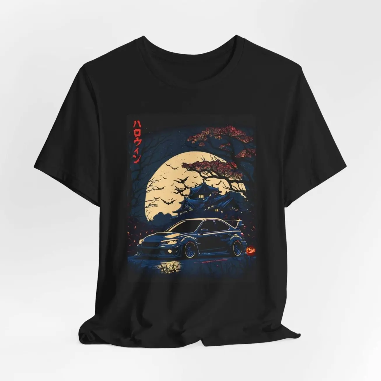 Vintage JDM Car Subaru WRX STI Halloween Ukiyo-e Unisex  T-Shirt Sweatshirt Hoodie, Car Enthusiast and Fans Gift