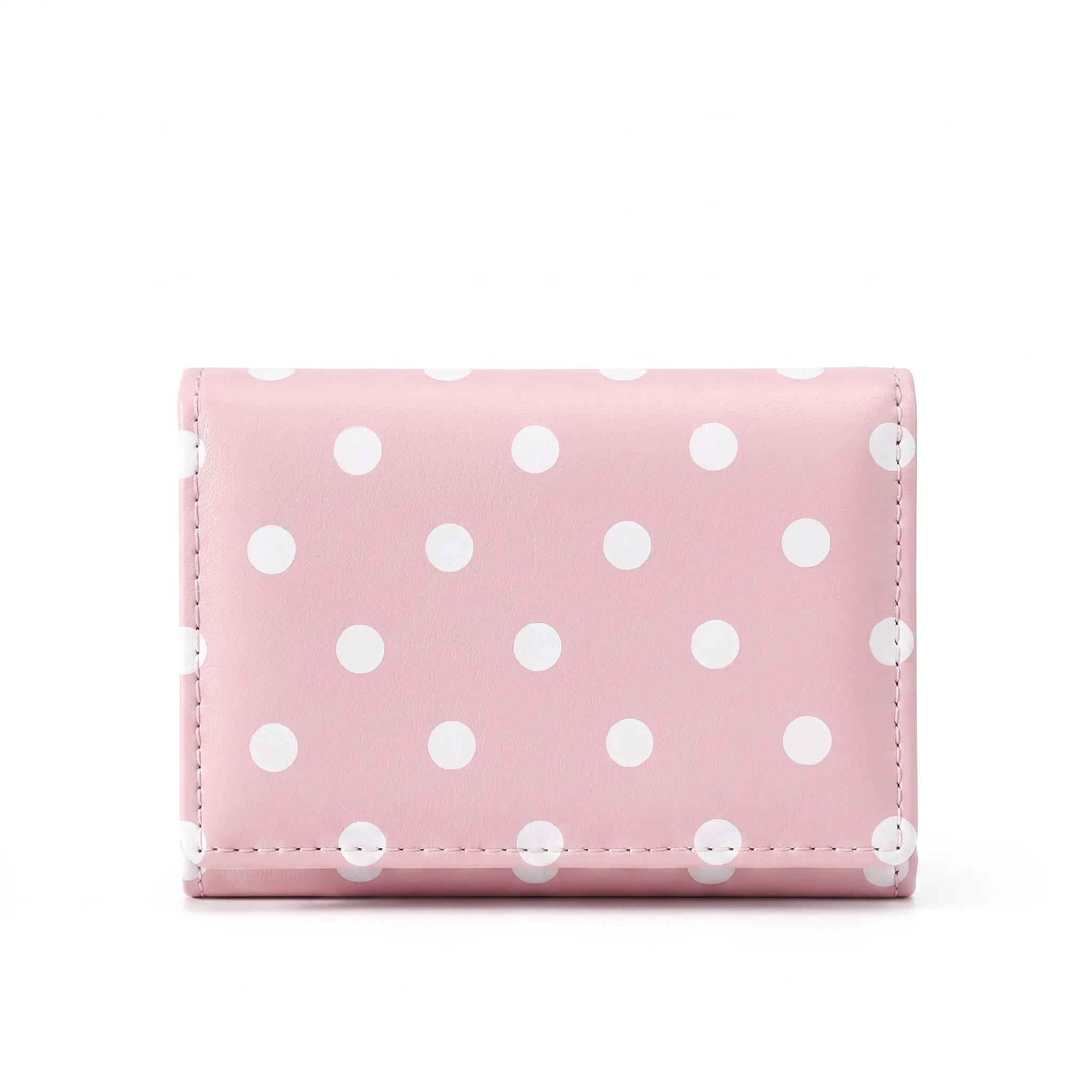 Small Wallet Coquette Polka Dot Wallet Cute Wallet 7 Credit Card Slots 1 ID Window for Women Girls,RFID Blocking,Summerfinds
