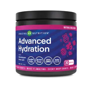 Amazing Nutrition Advanced Hydration, Electrolyte Powder 30 Servings | Packed with Essential Minerals | Sugar-Free | Keto Friendly | Non-GMO | Gluten-Free