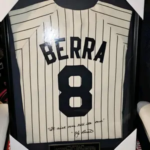 Yogi Berra autographed jersey
