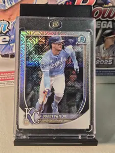 Bowman Chrome Bobby Witt Jr. #7 2025 Kansas City Royals Refractor Topps Sports Collectible Card Mint or Better