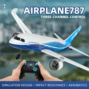 【Family Fun】BM30 787 RC Plane 3-Axis Control Auto Balance System 420mAh Battery 2.4GHz Remote Wind-resistant Design Outdoor Indoor Play Gift Idea