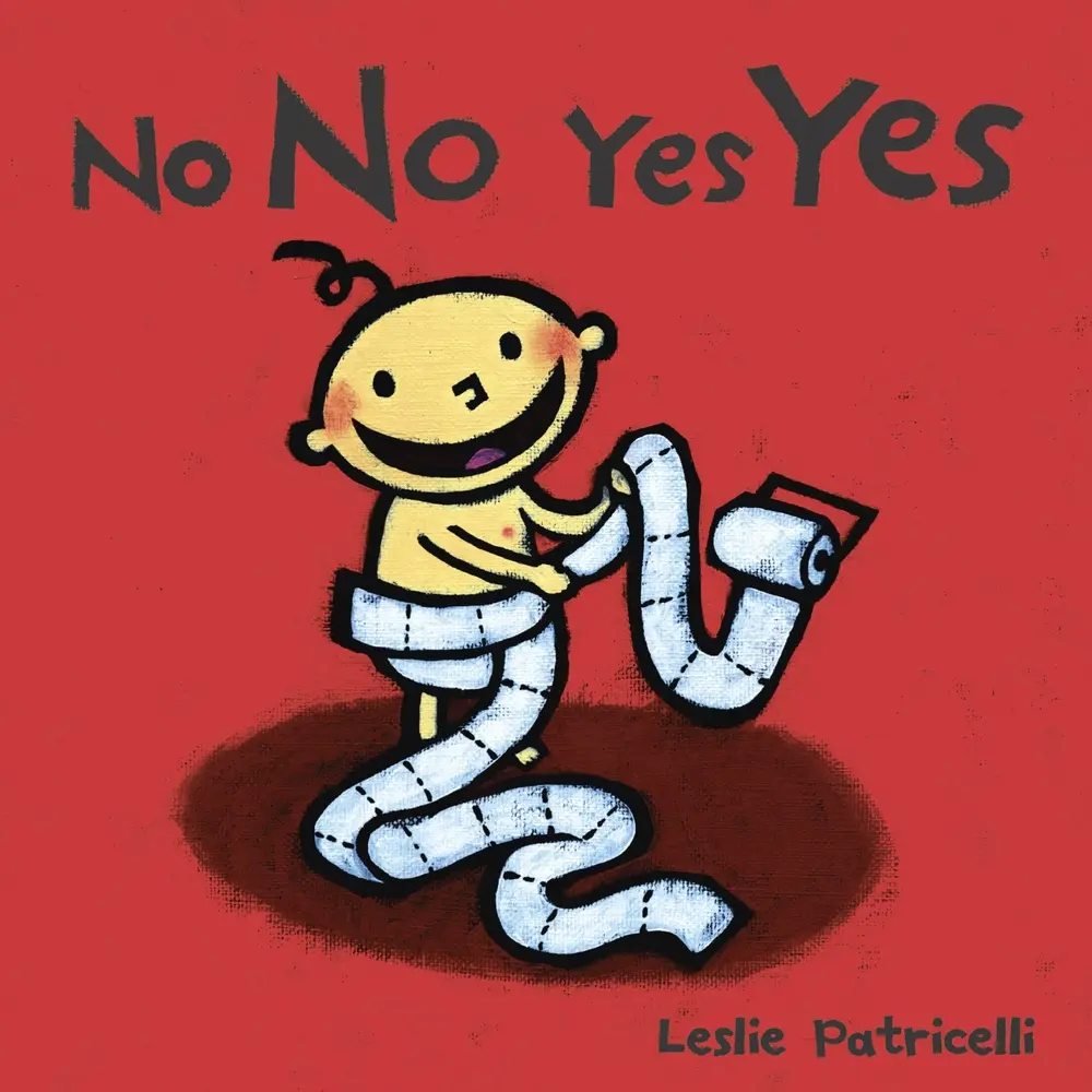 Used Real Board Book - "No No Yes Yes: A Gentle Introduction to Manners, Behavior, and Good Choices" by Leslie Patricelli, for Babies and Toddlers, Educational School/Office Stationery Supply with Comical Flair, Expressive Baby Behaviors Focus